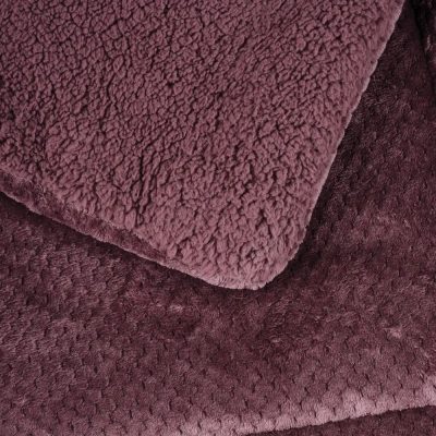 Κουβερτοπάπλωμα Μονό Sherpa Dark Lilac 1188 Das Home