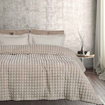 Κουβέρτα Fleece Μονή 160x220 Das Home 1357 Taupe