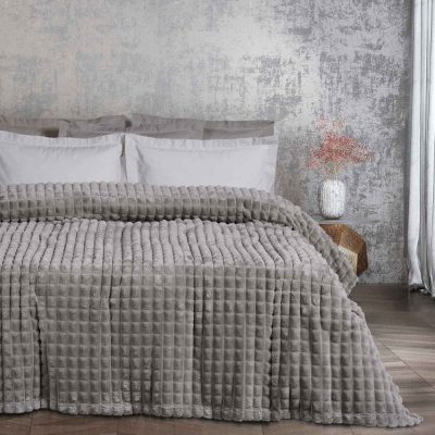 Κουβέρτα Fleece Μονή 160x220 Das Home 1359 Grey