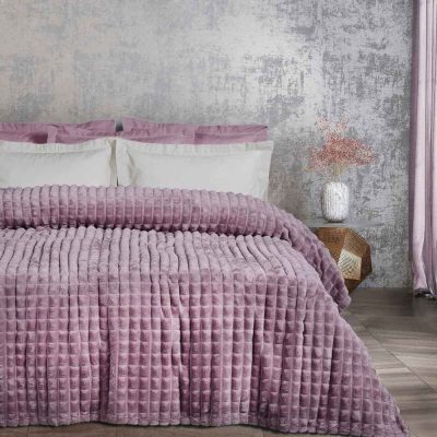 Κουβέρτα Fleece Μονή 160x220 Das Home Dusty Purple 1358