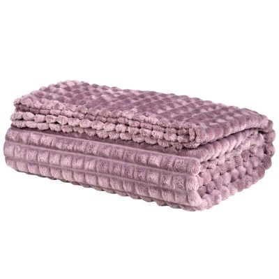 Κουβέρτα Fleece Μονή 160x220 Das Home Dusty Purple 1358