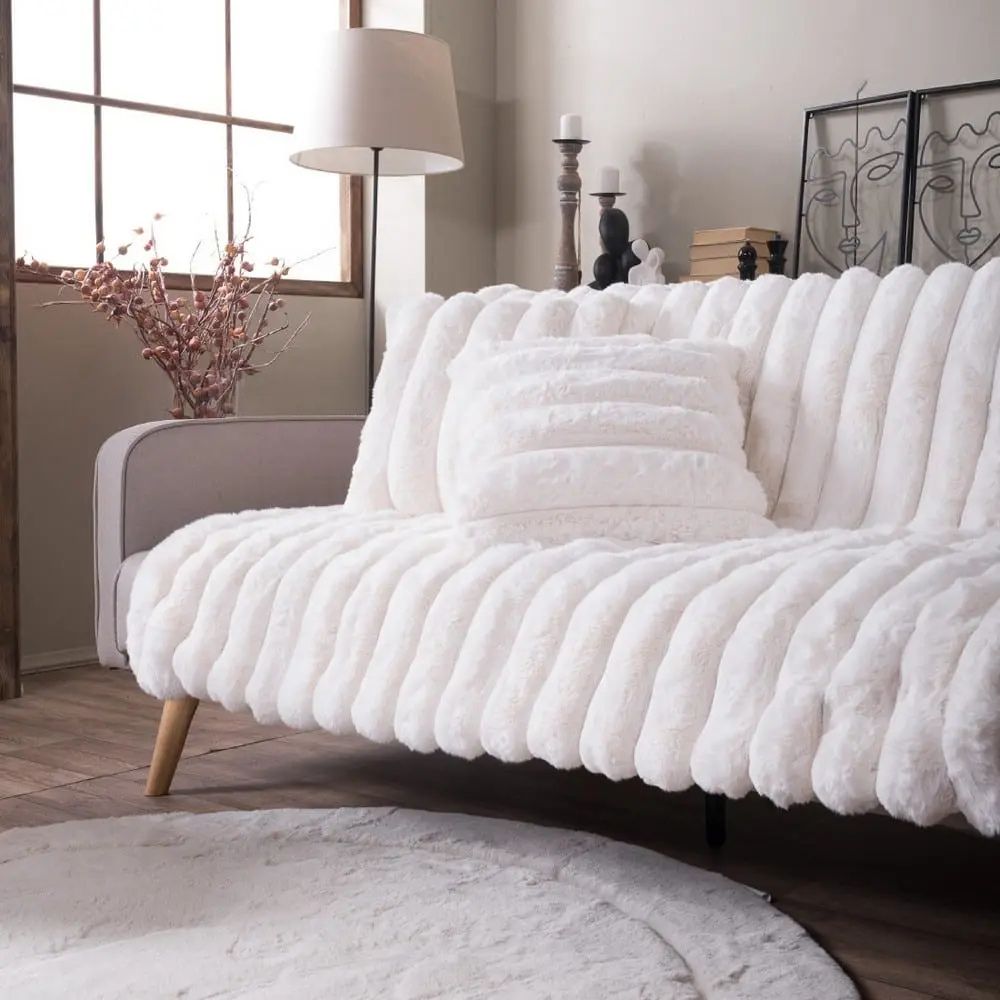 Ριχτάρι Γούνινο Morgan 01 Ivory Teoran 1 Ριχτάρι Γούνινο Morgan 01 Ivory Teoran