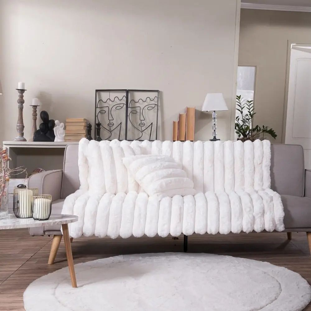 Ριχτάρι Γούνινο Morgan 01 Ivory Teoran 3 Ριχτάρι Γούνινο Morgan 01 Ivory Teoran