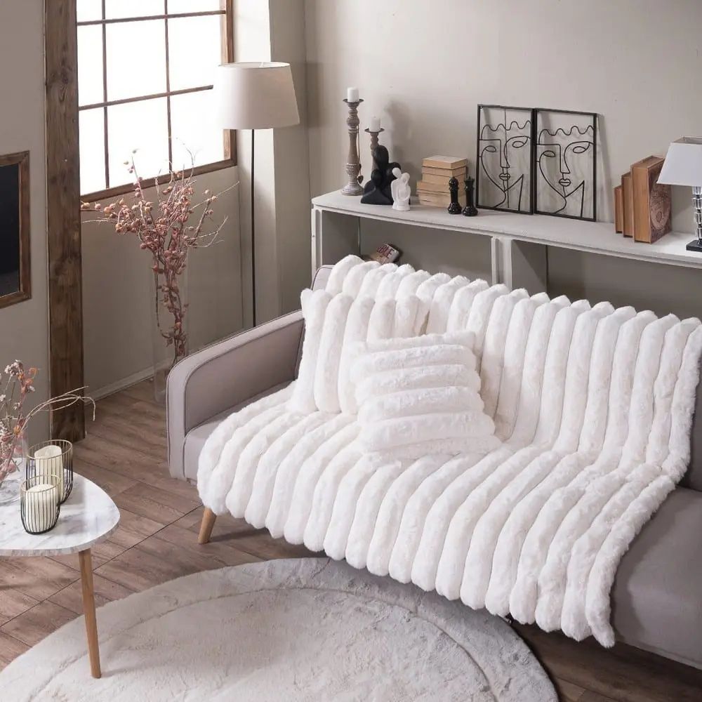 Ριχτάρι Γούνινο Morgan 01 Ivory Teoran 5 Ριχτάρι Γούνινο Morgan 01 Ivory Teoran