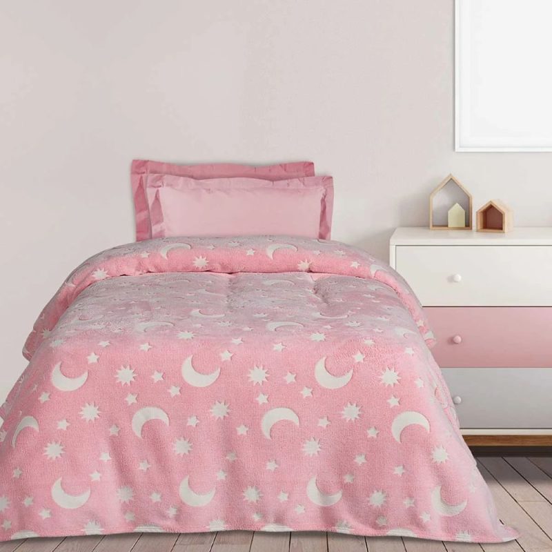 Κουβέρτα Μονή Fleece Φωσφοριζέ Das Home 4897