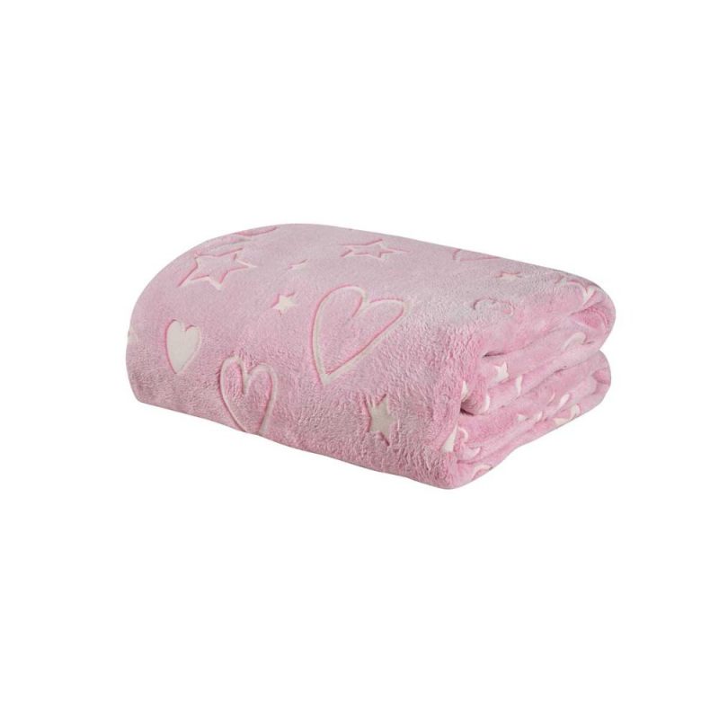 Κουβέρτα Μονή Fleece Φωσφοριζέ Das Home 4898