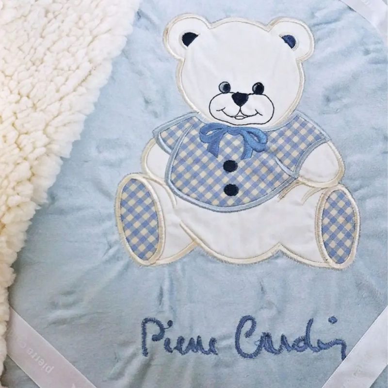 Κουβέρτα Κούνιας 110x140 Pierre Cardin Teddy Blue