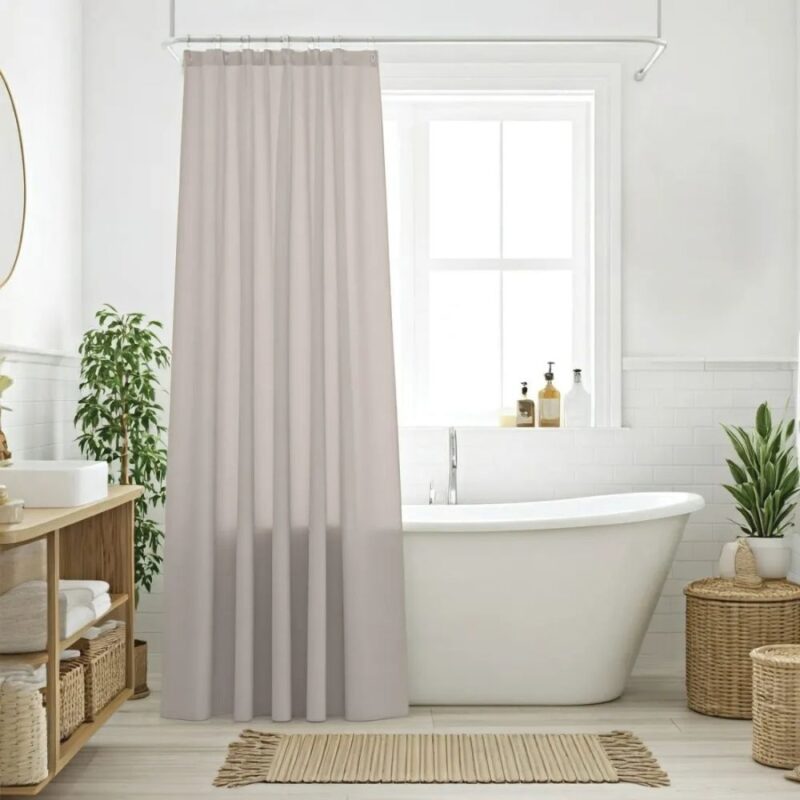 Κουρτίνα Μπάνιου 200X180 Das Home 0808 Taupe