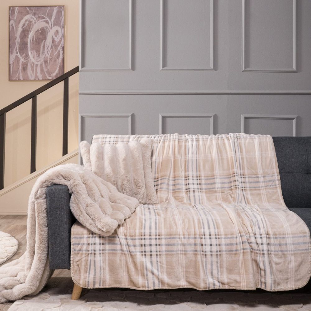 Ριχτάρι Κουβέρτα Καναπέ Berry 01 130x170 Teoran 2 Berry 01 Teoran