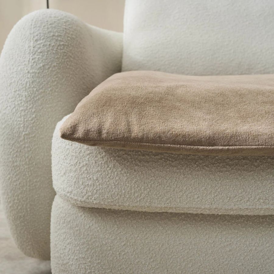 Sofa Topper 80x200cm Nadinia Canvas Beige 137 Gofis Home 2 sofa-topper-beige