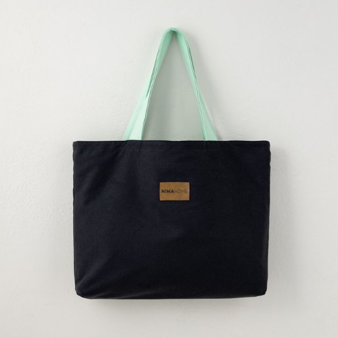 Τσάντα Θαλάσσης (37x54) 2 Όψεων Nima Riva Black/Emerald 1 Nima Riva Black/Emerald