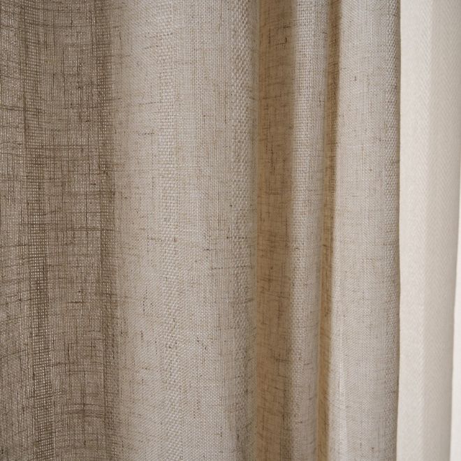 Κουρτίνα 140x295 Με Τρέσα Gofis Home Nysera Linen 705/06 4 Gofis Home Nysera Linen 705/06