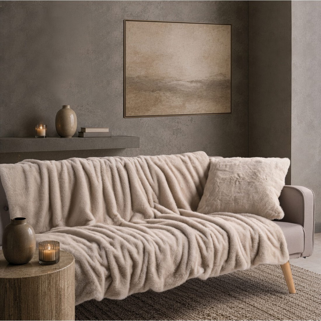Διακοσμητικό Ριχτάρι Fox 02 Beige Teoran
