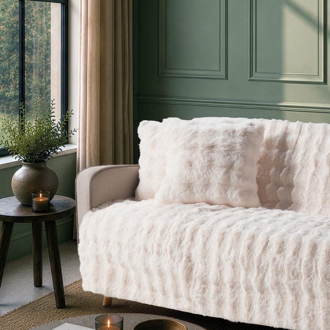 Ριχτάρι Αντιολισθητικό 180×150 Haaland 01 Ivory Teoran