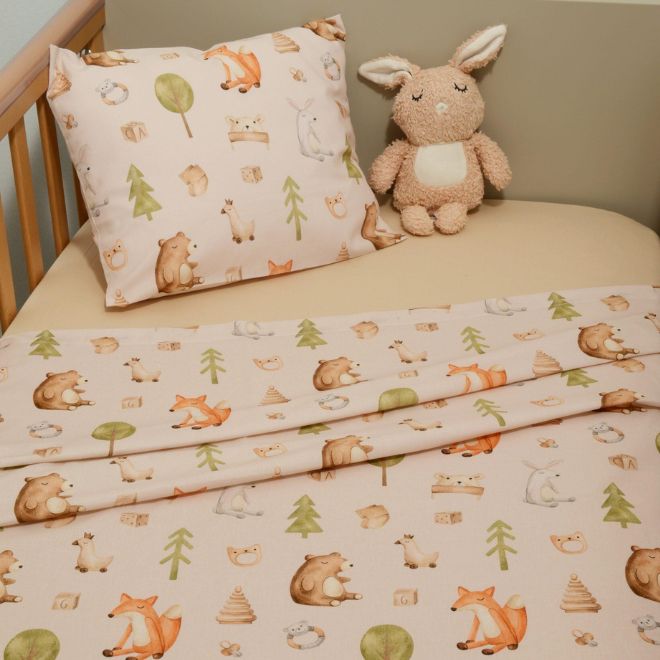 Σετ Σεντόνια Κούνιας 110×170 με Λάστιχο Des.428 Oliver Baby 1 Des.428 Oliver Baby