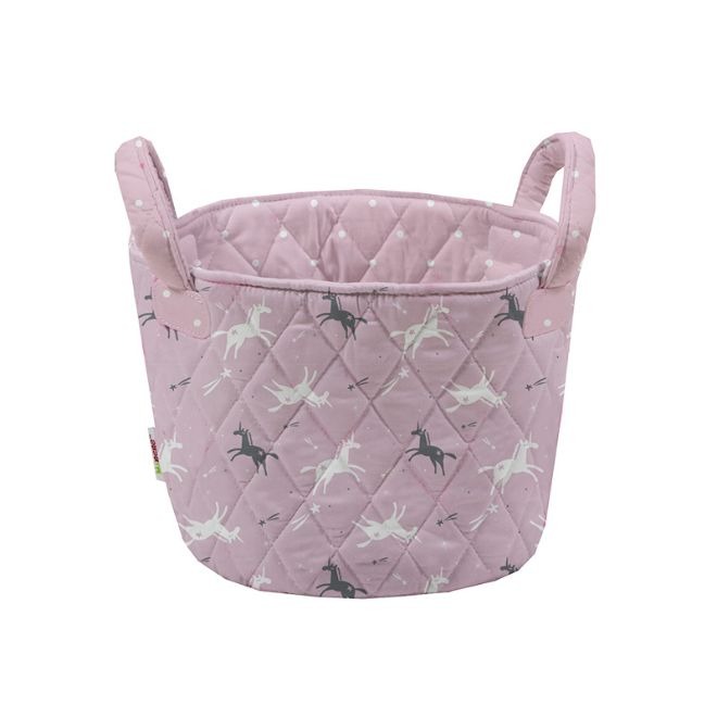 Καλαθάκι 22x18 Ροζ-Γκρι Unicorn Minene 2 Unicorn Minene