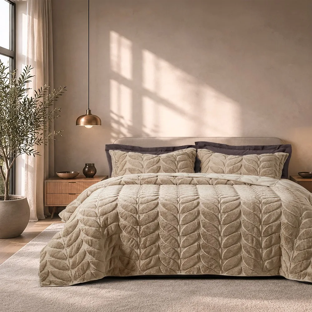 Κουβερλί Υπέρδιπλο Haven Beige Nima 1 5664114
